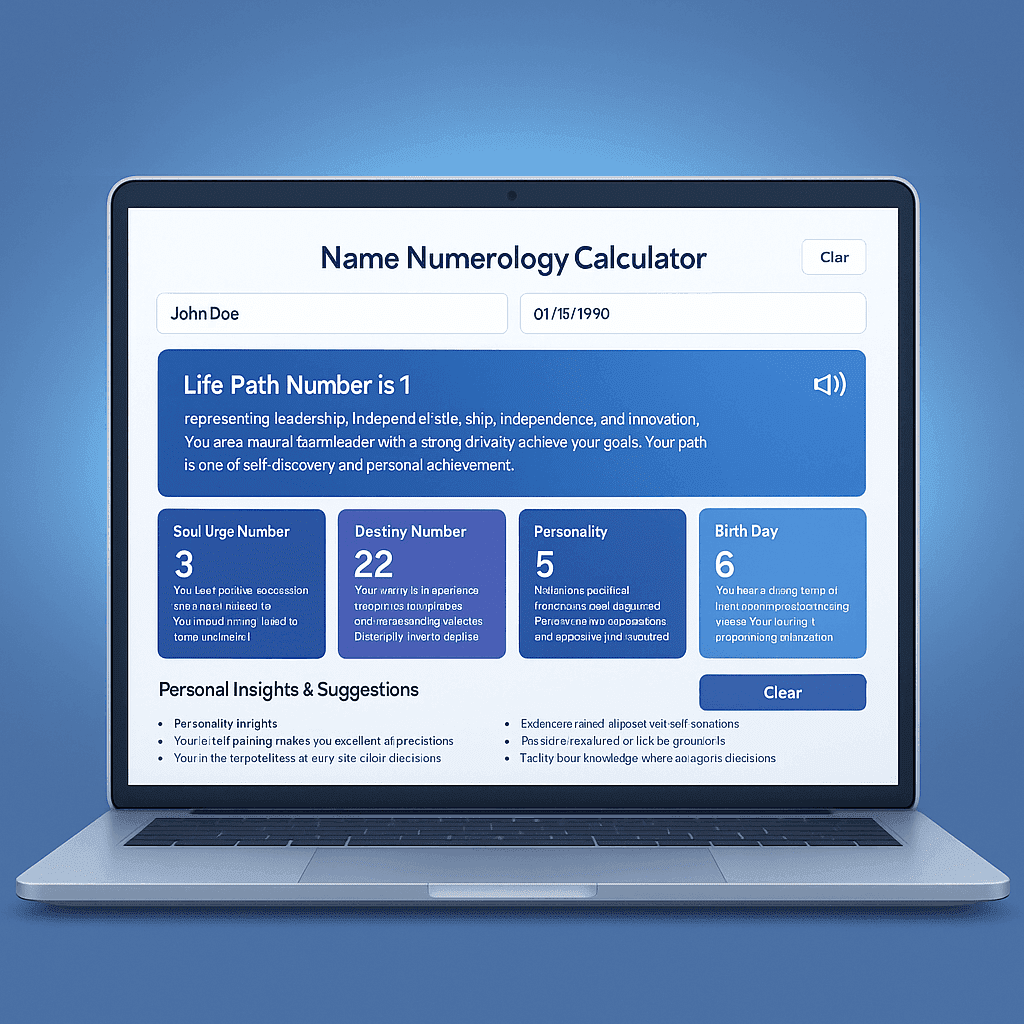 numerology calculator